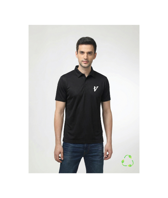 Recocool Black Polo T Shirt