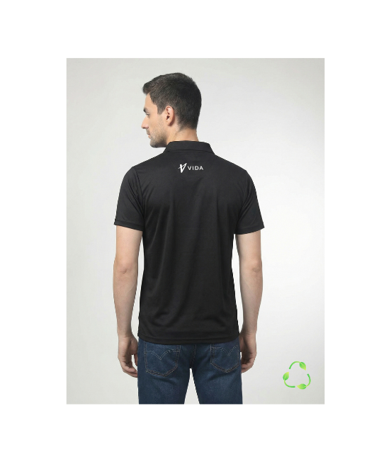 Recocool Black Polo T Shirt