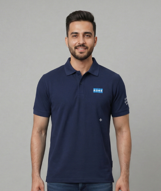 Navy Honeycool Polo