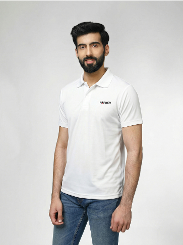 Recocool White Polo T Shirt