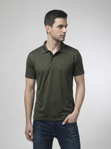 Recocool Olive Green Polo T Shirt 
