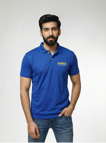 Recocool Powder Blue Polo T Shirt 