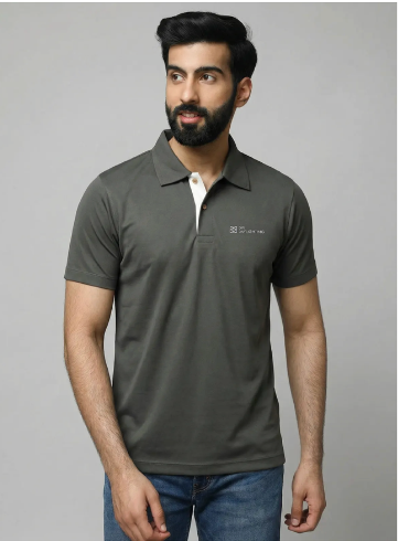Recocool Grey Polo Shirts